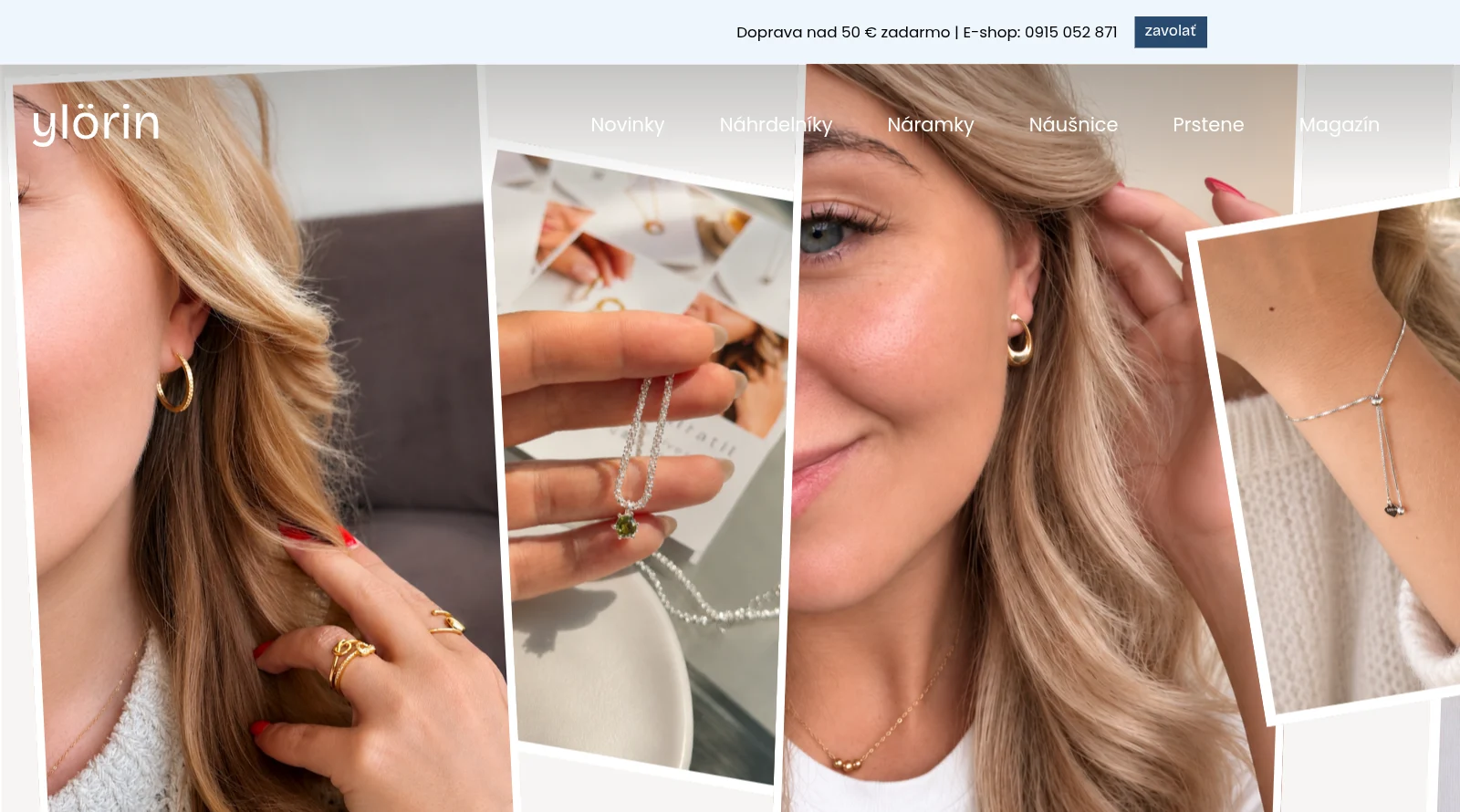 ylörin – e‑shop so šperkami, vlastný projekt Kamily Boháčovej